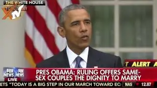 President Obama Speech on Same sex Marriage Court Ruling Gay Legal Nationwide [Full statement]