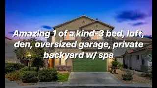1 of a kind home 89129 -over 2000sf Rustic cabin design -3 large rooms , huge loft, open air den...