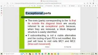 Chapter 6 | Group Technology and Facility layout -- Part 1