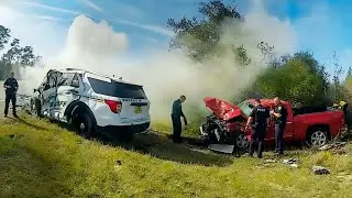 Insane High-Speed Police Chases Caught on Camera &mdash; Unbelievable Dashcam Footage! #16