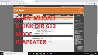 Cara seting dlink dir-612 sebagai reapeater