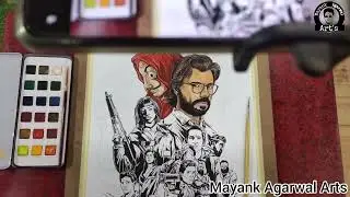 Money Heist Drawing | Mayank Agarwal Arts #shorts
