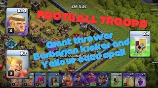 Testing limited edition Football troops!(Clash of Clans) #clashofclans #coc #haalandchallenge #3star
