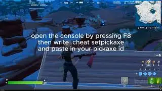 How to use pickaxes in project reboot
