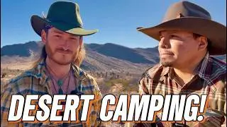 Desert Camping! Primitive Firemaking And Exploring!