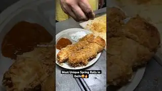Most Unique Spring Rolls in Delhi😍🔥|| Indian Street Food