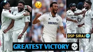 Greatest Test VICTORY Of Team India🥶 | Siraj & Krishna की जबरदस्त Bowling💀 | Ind vs Eng #abcricinfo 