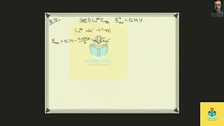 [Chemistry] An electrochemical cell consists of a standard hydrogen electrode and a copper metal ele