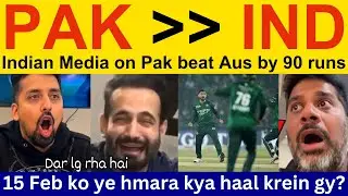 😍 Indian media beautiful reaction today match Pakistan win | Vikrant Gupta on Pakistan Win vs AUS