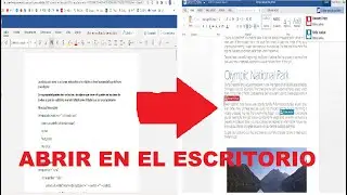COMO ABRIR UN WORD ONLINE CON LA PRESENTACION DE ESCRITORIO (2020)