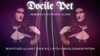 Witch hypnotizes you with a mindlessness potion to make you her dumb, happy pet 😵‍💫