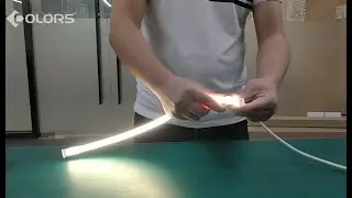 Come installare una striscia LED neon flex top bend solderless