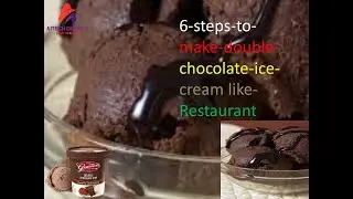 6 steps to make double chocolate ice cream