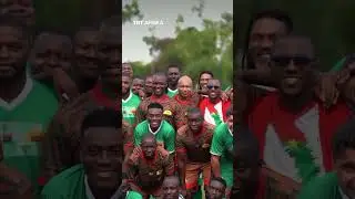 Burkina Faso's President Traor&eacute; Display football skills