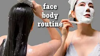 [LAUNCHED]TIME Glow Box💖Full Face Hair Body K-Beauty Pampering Routine #beautybox