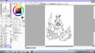 Coloring Chibi/Anime using Paint Tool Sai