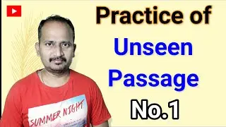 How to solve Unseen Passage?( Unseen Passage No. 01)