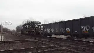 (1-7-2026) Norfolk Southern southbound local train going backwards in Marion Ohio.