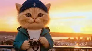 Kitten&rsquo;s First Sunset at Seattle Space Needle | Cozy Cat Travel Vlog