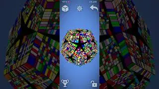 Rubik's cube 20 by 20 solve tricks 😱 #short #shortvideo