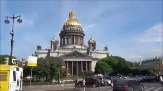 St Petersburg Russia Part 1 Driving into Town Nicholas Monument Serenade of the Seas Cruise Stop