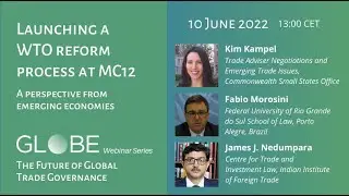 GLOBE Webinar: Launching a WTO reform process at MC12: A perspective from emerging economies