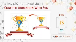 Confetti Animation using HTML CSS SVG and JavaScript