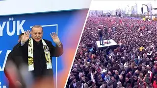 T&uuml;rkiye&rsquo;s President Erdogan addresses people in capital city of Ankara