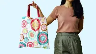 NO LINING Needed! EASIEST Tote Bag You&rsquo;ll Ever Sew ✨