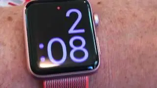 Apple Watch Series 42mm Rose Gold Aluminum case with Orange Anthracite Woven Nylon Band