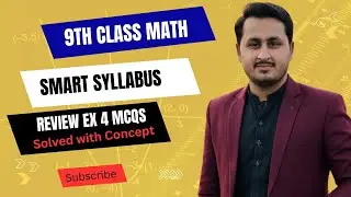 Review Exercise 4 MCQs | Smart syllabus| Solved with Concept | Class 9 Math