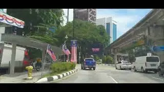 4K KL DRIVE KUALA LUMPUR CITY CENTRE | KLCC PARK BEAUTIFUL SCENERY 22ND SEPTEMBER 2022
