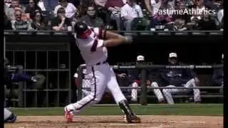 Paul Konerko Hitting Slow Motion Home Run  Baseball Swing Mechanics White Sox MLB Batting Tips