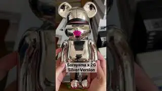 BE@RBRICK: Hajime Sorayama (基空山) x 2G (Silver Version)