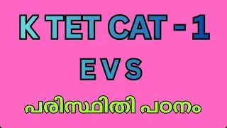 K tet | Category 1 | EVS | Important notes 