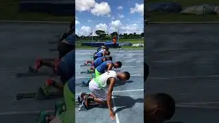 Sa&iacute;da de bloco na prova de 100m Rasos. Recife - PE #atletismo #atletas #100m #brasil #viral #fy