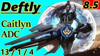 Deftly as Caitlyn ADC - S8 Patch 8.5 - NA Challenger - Full Gameplay