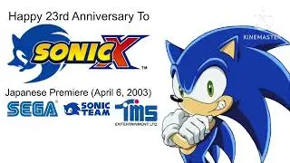 Happy 23rd Anniversary To Sonic X (2003, Japanese Release)