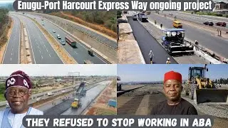 Unstoppable 8 lanes ongoing project at Enugu-Port Harcourt Express Way Aba work non stop 🚏