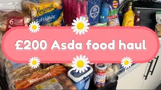 BIG GROCERY FOOD HAUL | &pound;200 ASDA FOOD SHOPPING HAUL | LARGE IK FAMILY OF 14