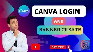 how to login to canva and create banner | Tips And Tricks By Anupom |