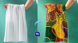 How To Create Towel Mockup in Photoshop | Mockup Photoshop Tutorial