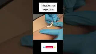 Intradermal and subcutaneous injection #medicalvedio