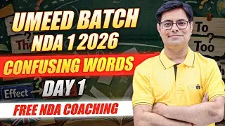 Confusing Words - Day 1 || Dheeraj Sir || Free NDA Coaching || Umeed Batch