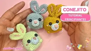 CONEJITO - Aprende paso a paso -Tutorial para  Principiantes- Amigurumi