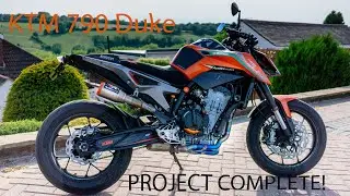 KTM 790 Duke - PROJECT COMPLETE! Austin Racing headers and GP1R silencer - WP Apex Pro