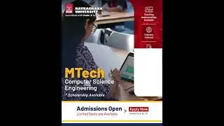Admissions Open in MTech CSE