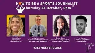 How to be a sports journalist