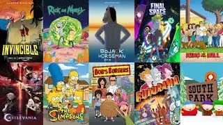 My animated sitcom DVD collection (Simpsons, Family Guy, American Dad, South Park)