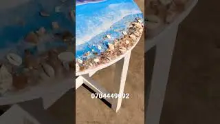 Ocean wave resin table, do u guys think I should post a tutorial on how I made this?